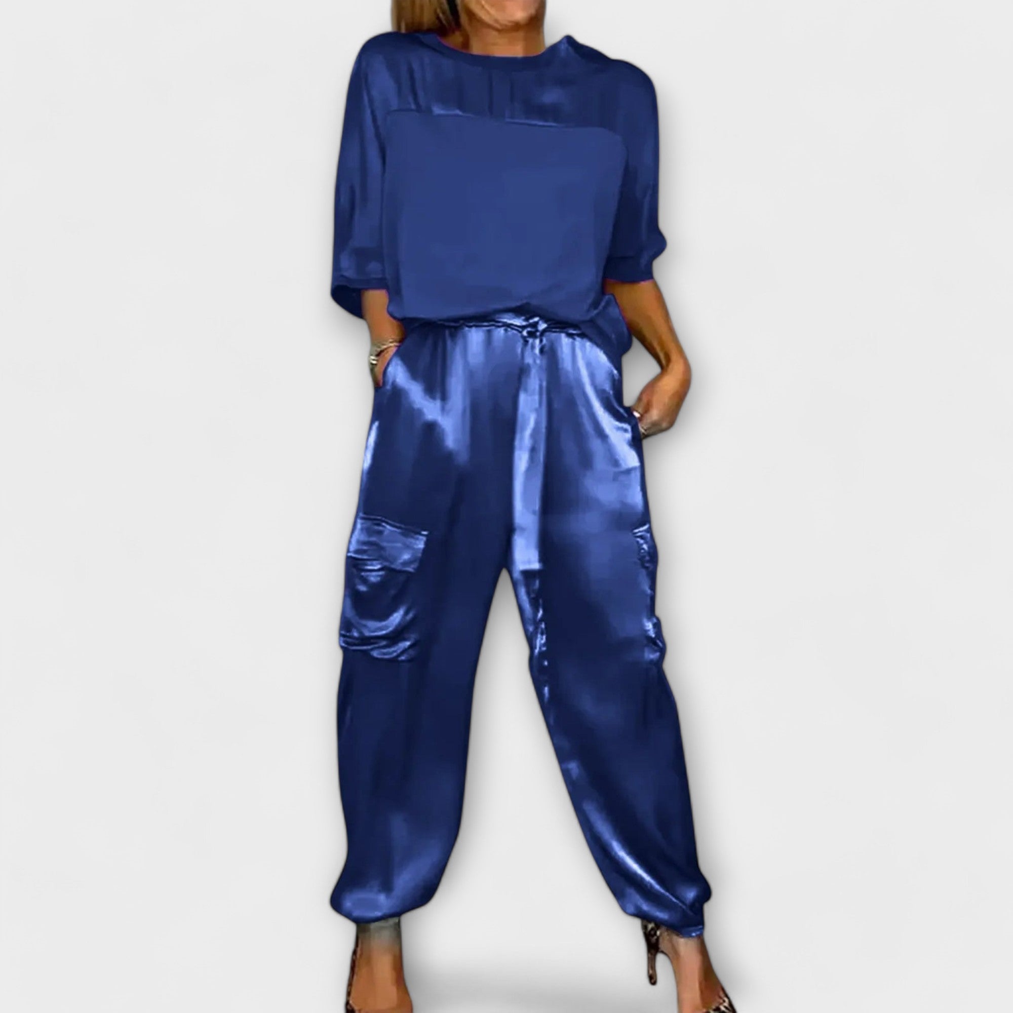 Conjunto de 2 Peças em Cetim