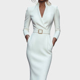 Soraia - Vestido Elegante com Cinto