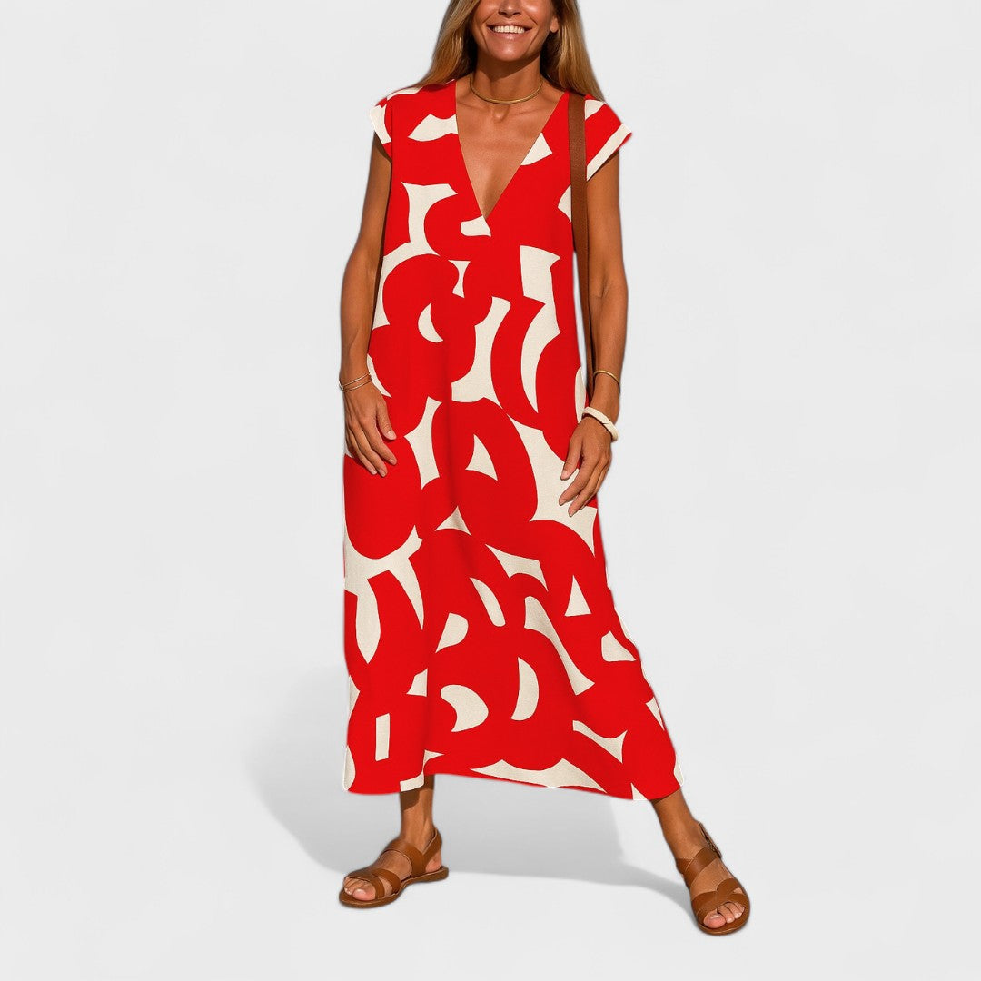 Laura - Vestido com Decote em V