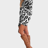Sandra™ Vestido Leopardo