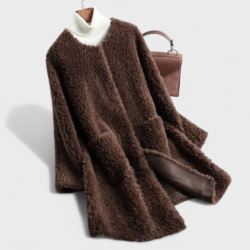 Inês - Casaco em Pelo Sintético