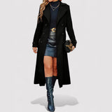 Sofia - Casaco Longo de Botões Duplos