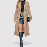 Sofia - Casaco Longo de Botões Duplos