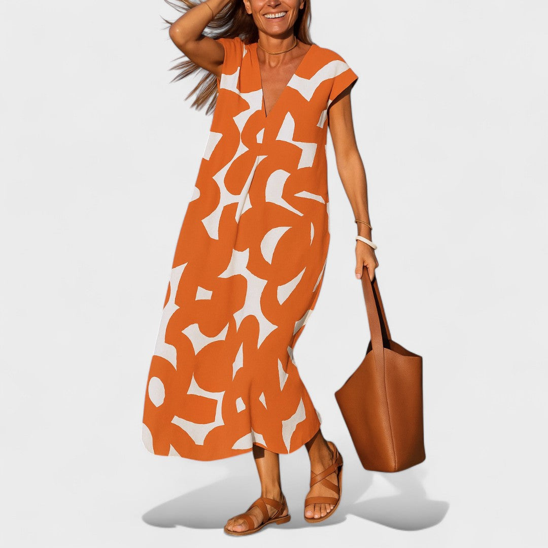 Laura - Vestido com Decote em V