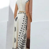 Alice – Conjunto Estampado de Top e Saia