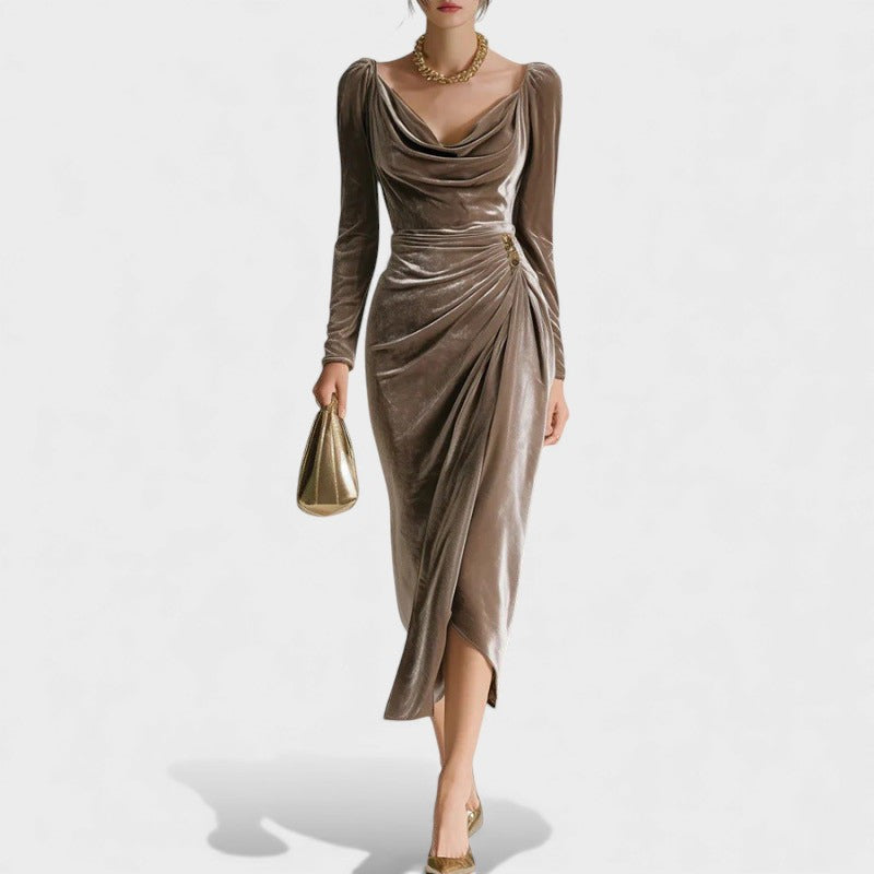 Sara - Vestido de Veludo