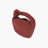 Bolsa Trançada Mini em Camurça