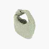 Bolsa Trançada Mini em Camurça