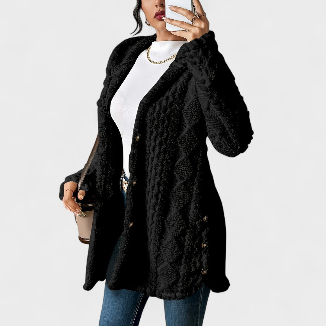 Cristina - Casaco Macio com Capuz