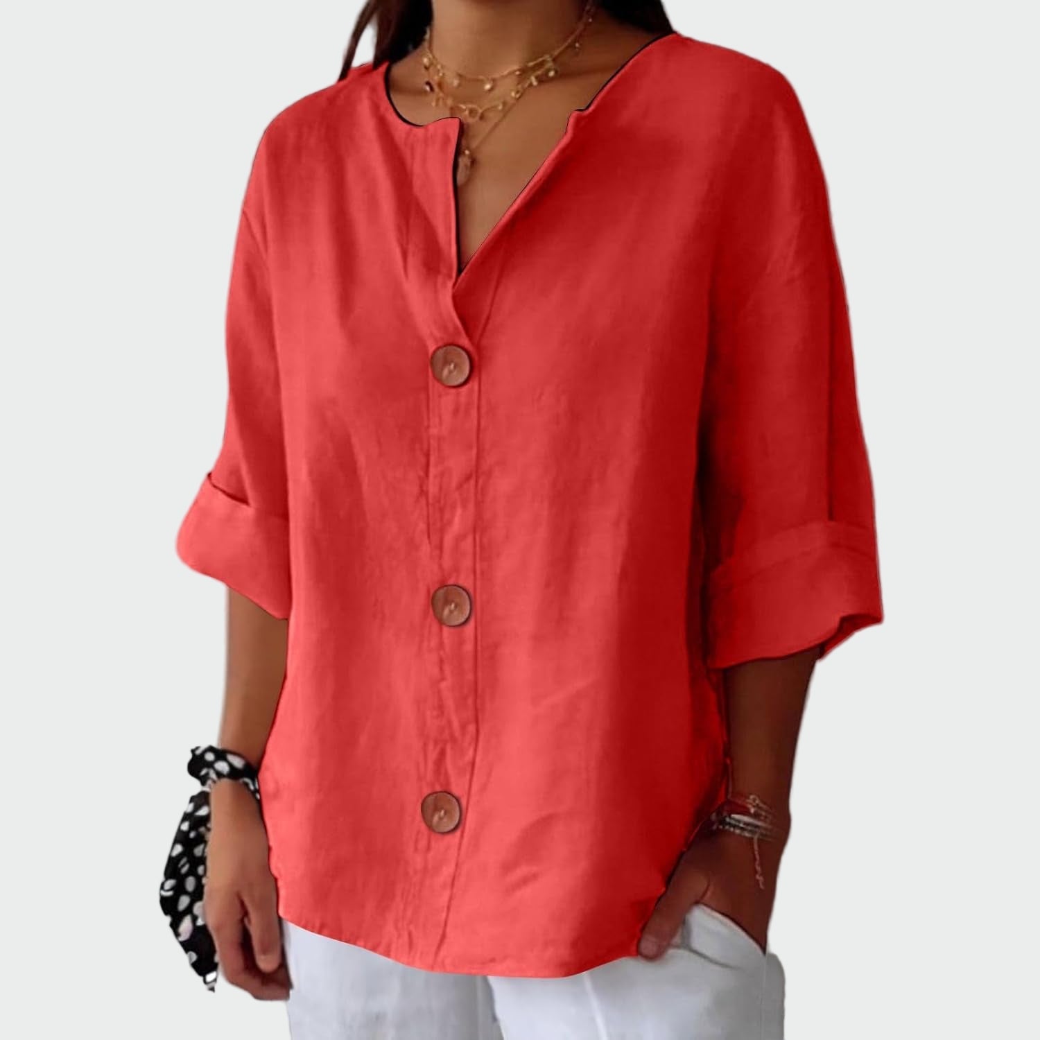 Blusa casual com textura