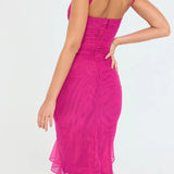 Carlota | Vestido Midi com Folhos