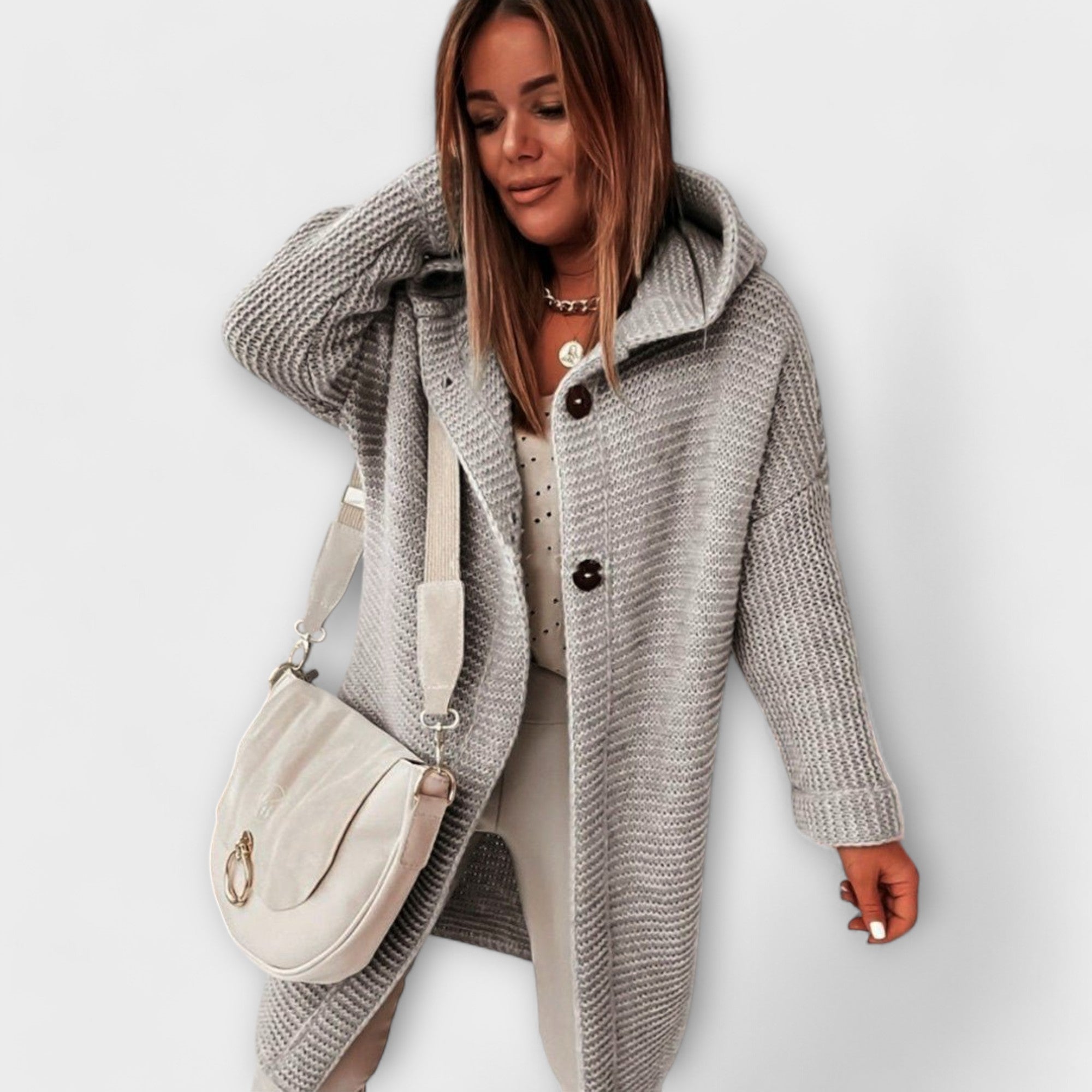 Fátima - Cardigan Tricotado Estiloso