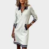 Tânia - Vestido Casual com Fecho