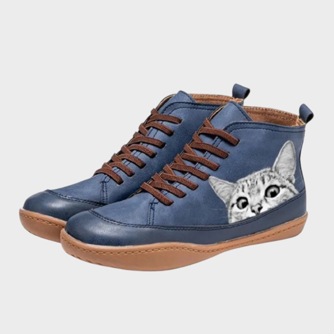 Kitty- Botas de couro para amantes de gatos
