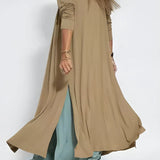 Ana - Vestido comprido elegante + casaco de malha a condizer